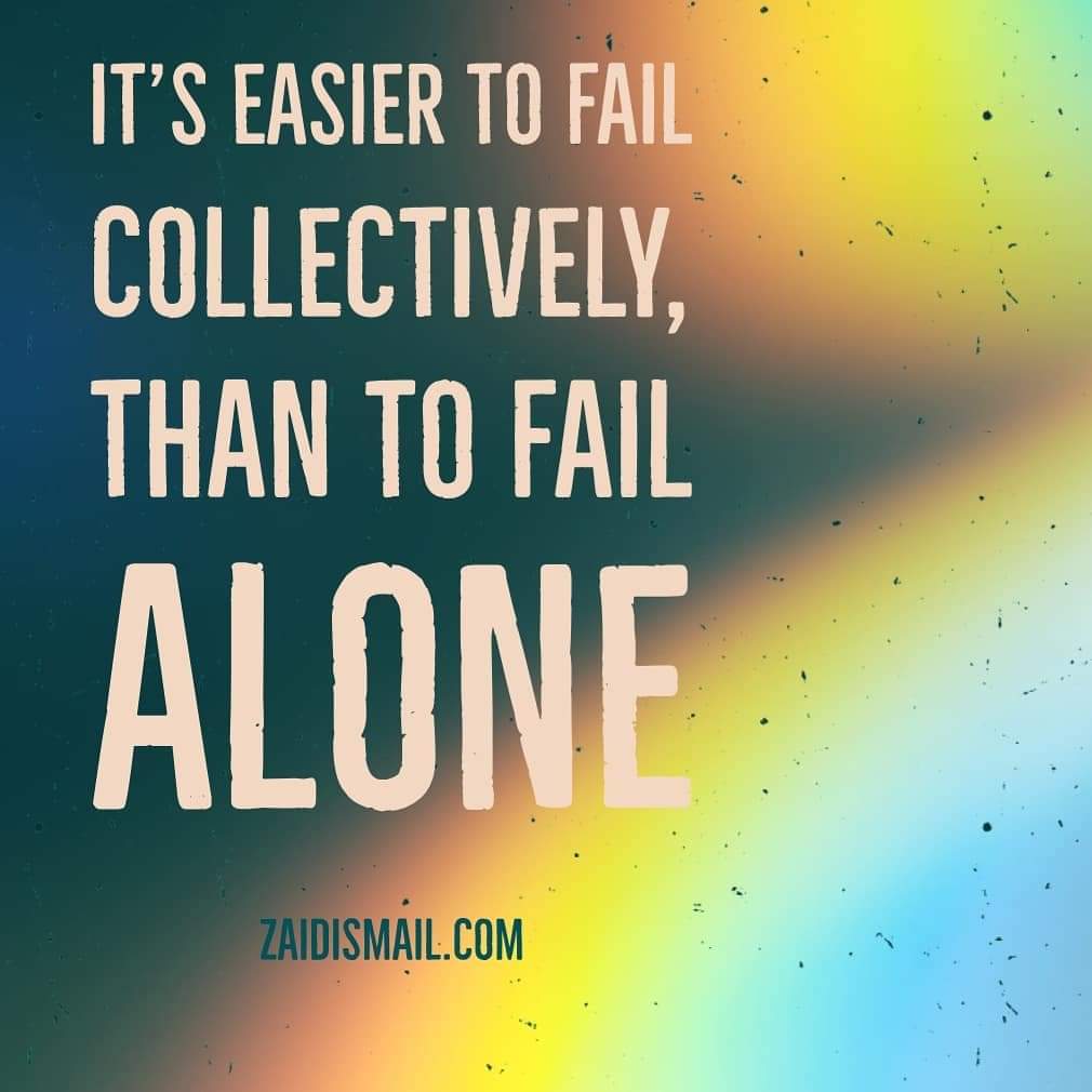 Failure is not a group sport