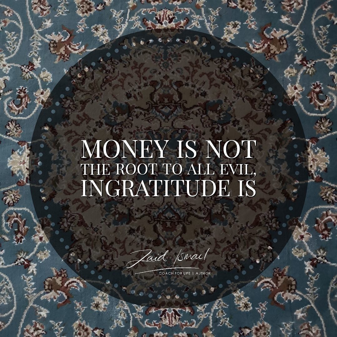 Money is not the root of evil