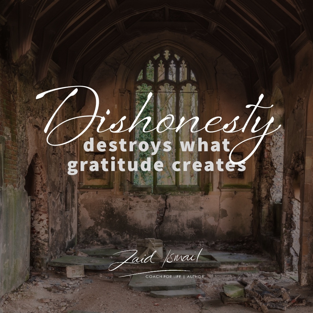 Dishonesty, the destroyer
